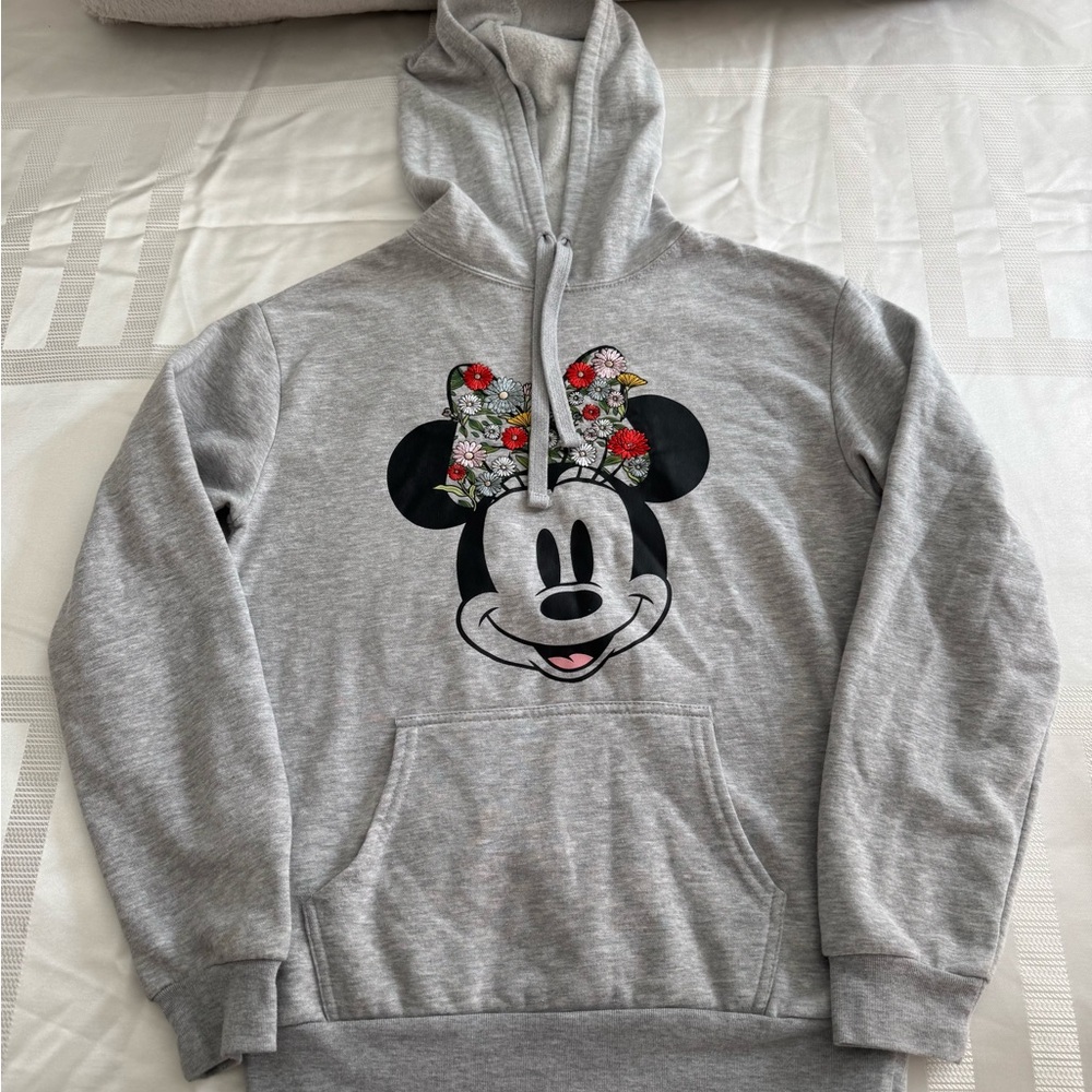 Disney Heather Gray Minnie Mouse Hoodie